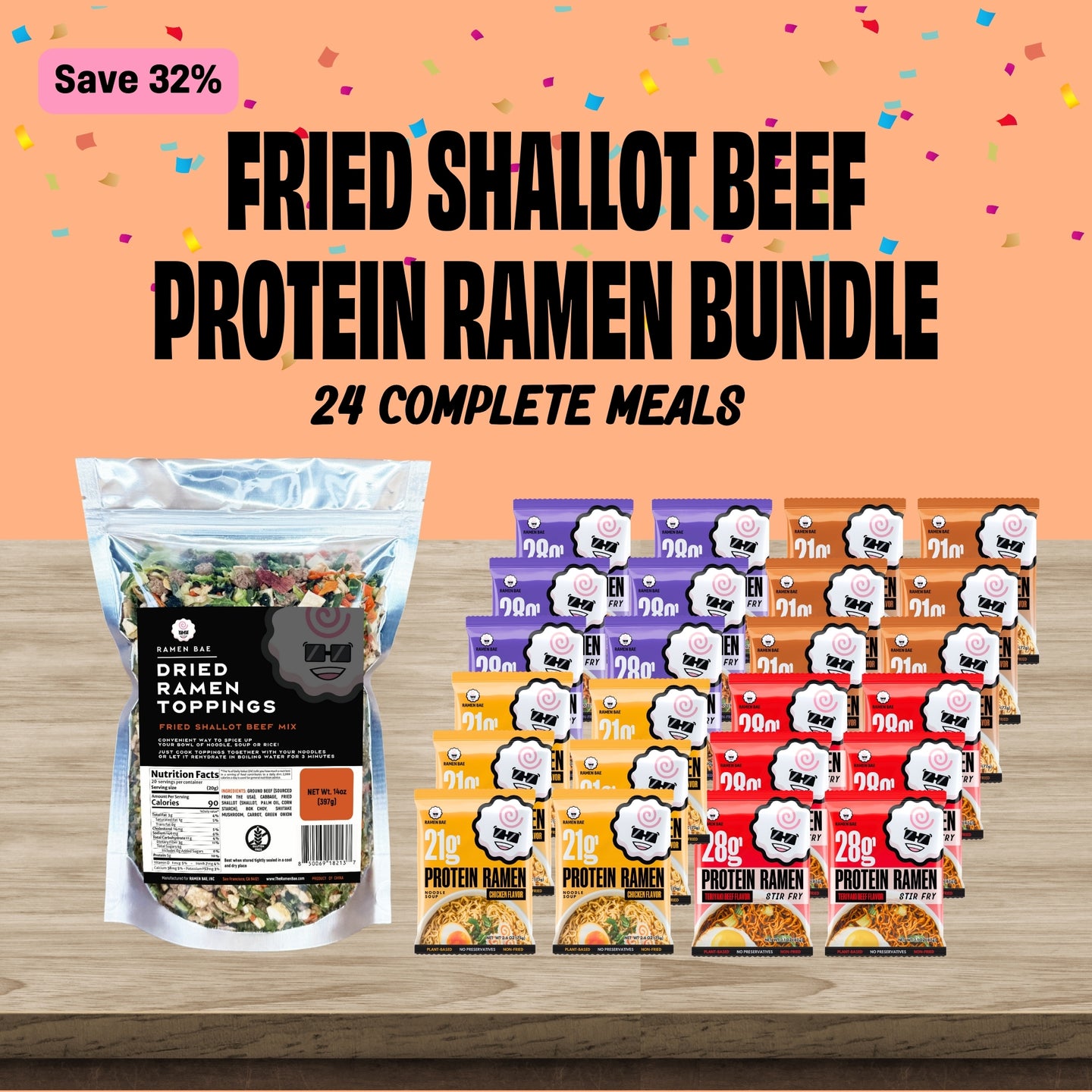 Fried Shallot Beef Protein Ramen Bundle