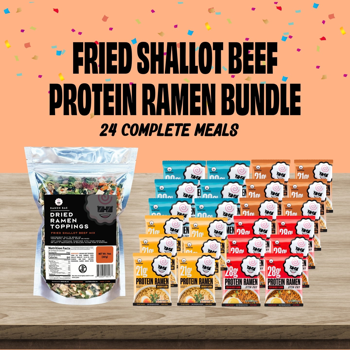 Fried Shallot Beef Protein Ramen Bundle