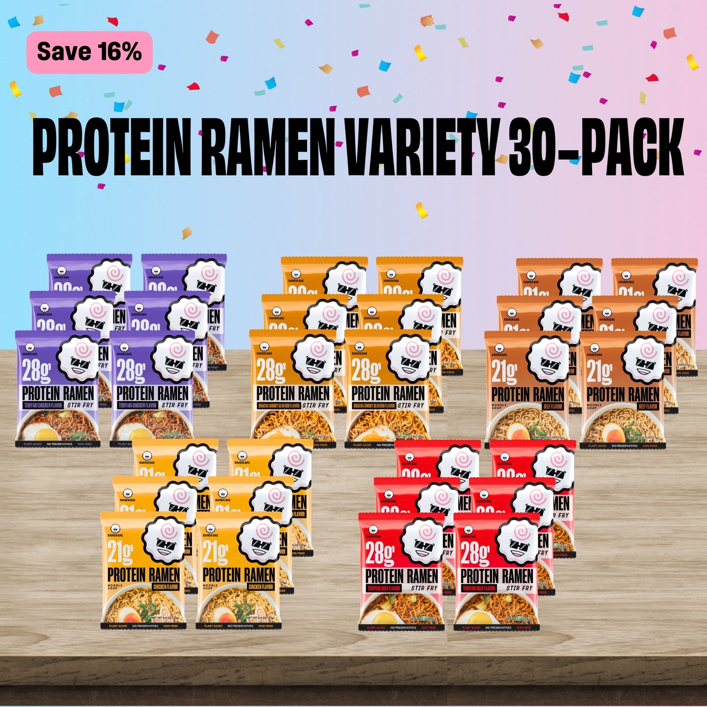 Protein Ramen Variety 30-Pack