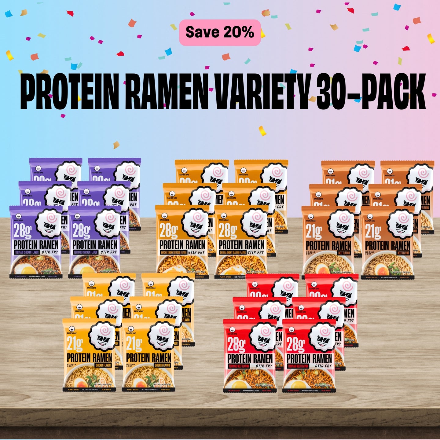 Protein Ramen Variety 30-Pack