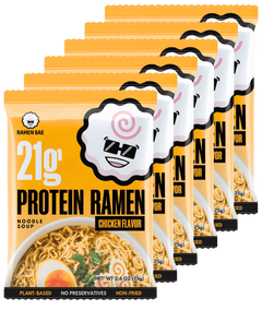 Multiple packages of Ramen Bae Protein Ramen Chicken Flavor noodle soup
