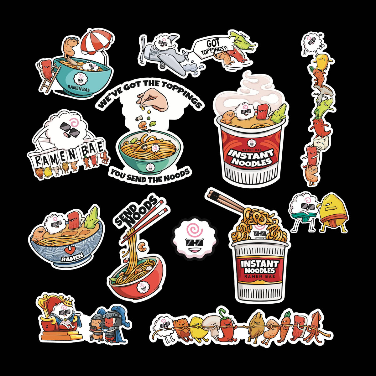Sticker Combined Ultimate Sticker Sheet - The Ramen Bae