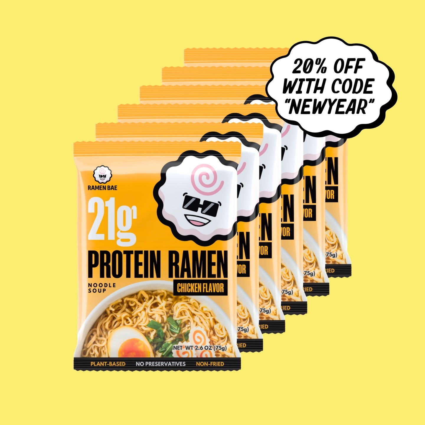 Chicken Protein Ramen Soup